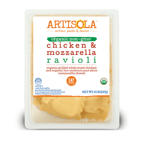 Organic Chicken & Mozzarella Ravioli