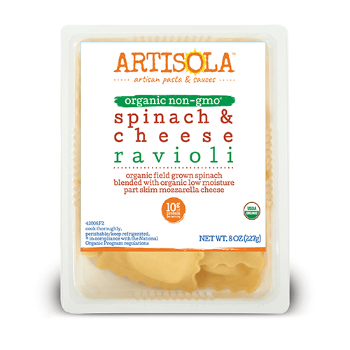 Organic Spinach & Cheese Ravioli